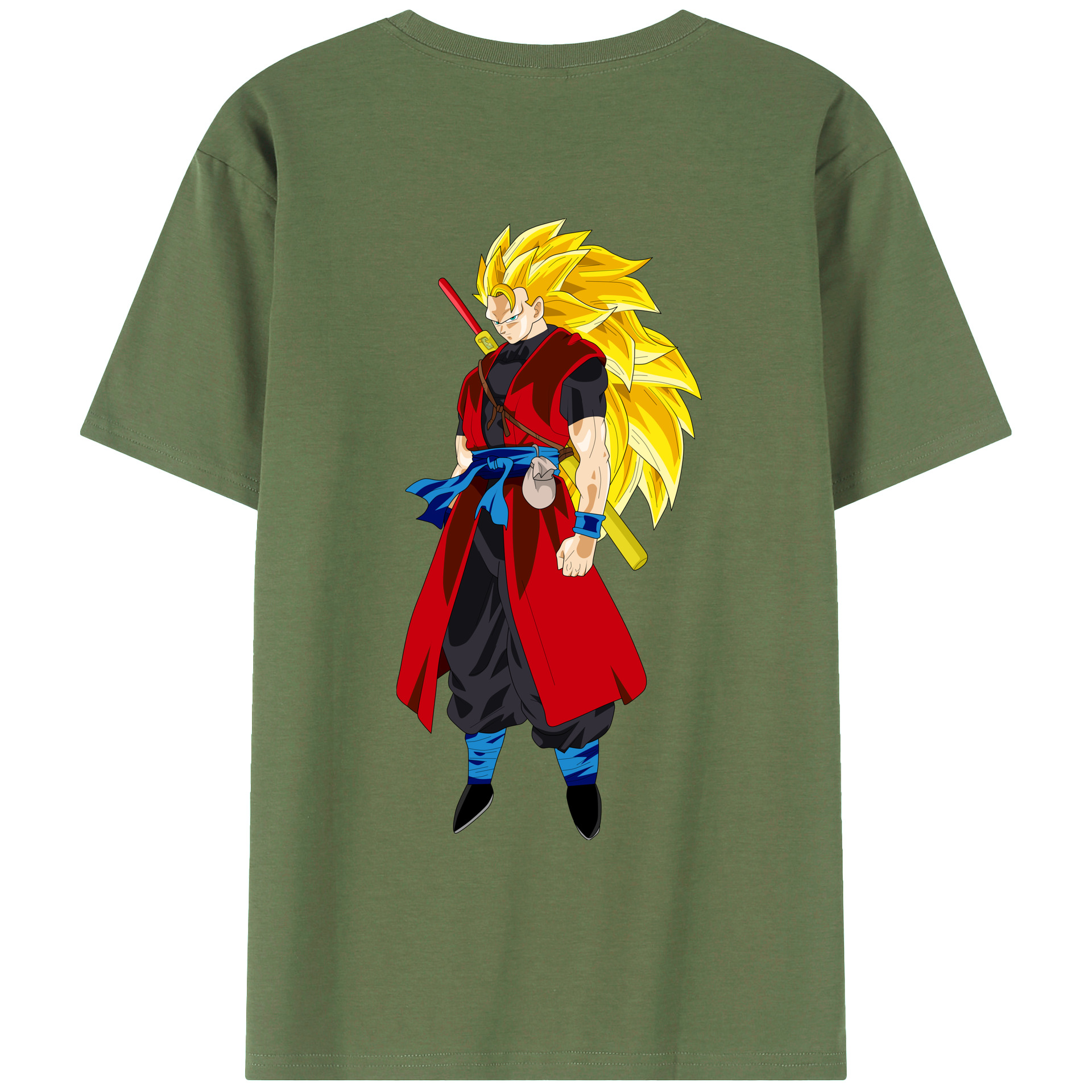（画像用） ドラゴンボール トランクス（Torankusu）DRAGON BALL Trunks 綿100％ メンズ半袖Tシャツ（バックプリント） 通気性